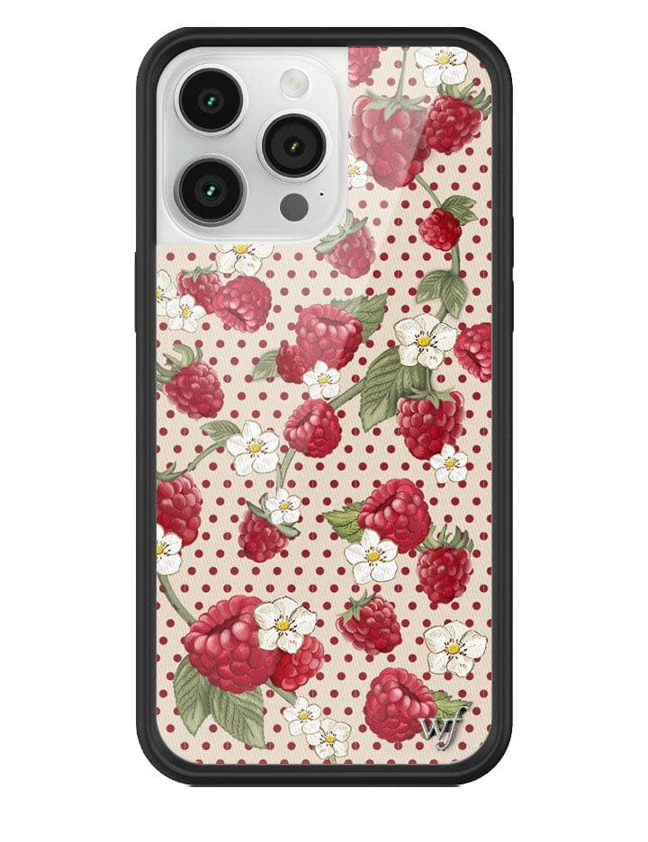 Raspberry Polka Dot iPhone Case