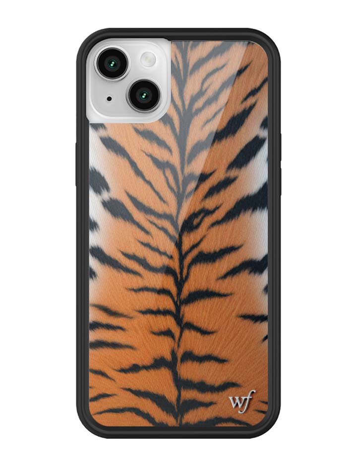 Rawr Tiger Print iPhone Case with Protective Black Bumper - Image 30