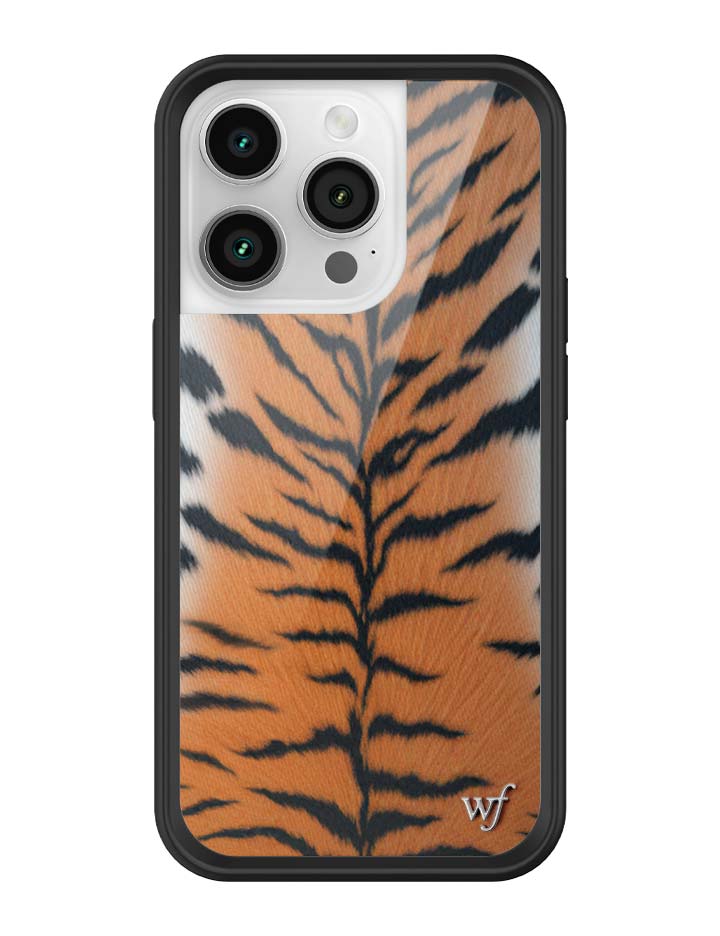Rawr Tiger Print iPhone Case with Protective Black Bumper - Image 28