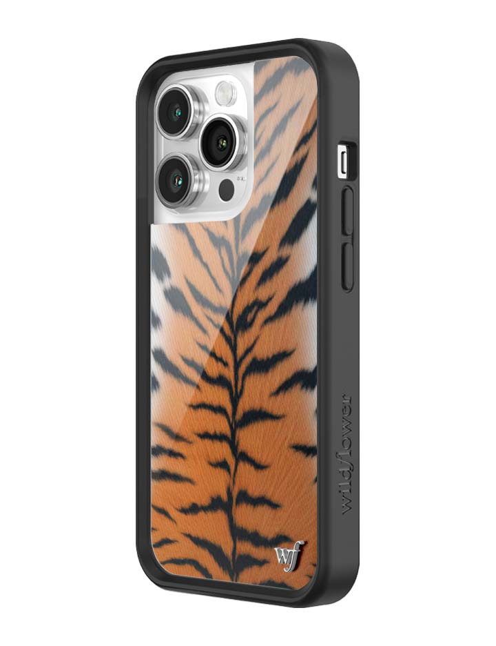 Rawr Tiger Print iPhone Case with Protective Black Bumper - Image 29