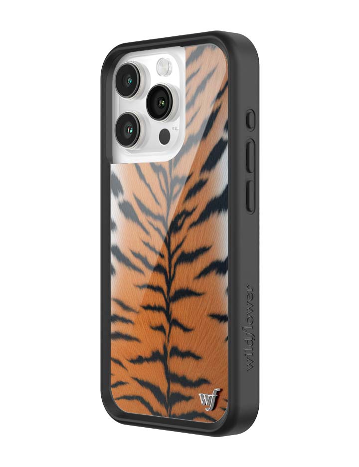 Rawr Tiger Print iPhone Case with Protective Black Bumper - Image 23