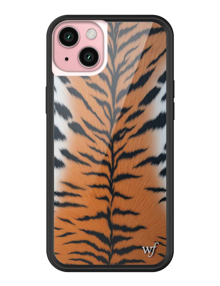 Rawr Tiger Print iPhone Case with Protective Black Bumper - Image 20