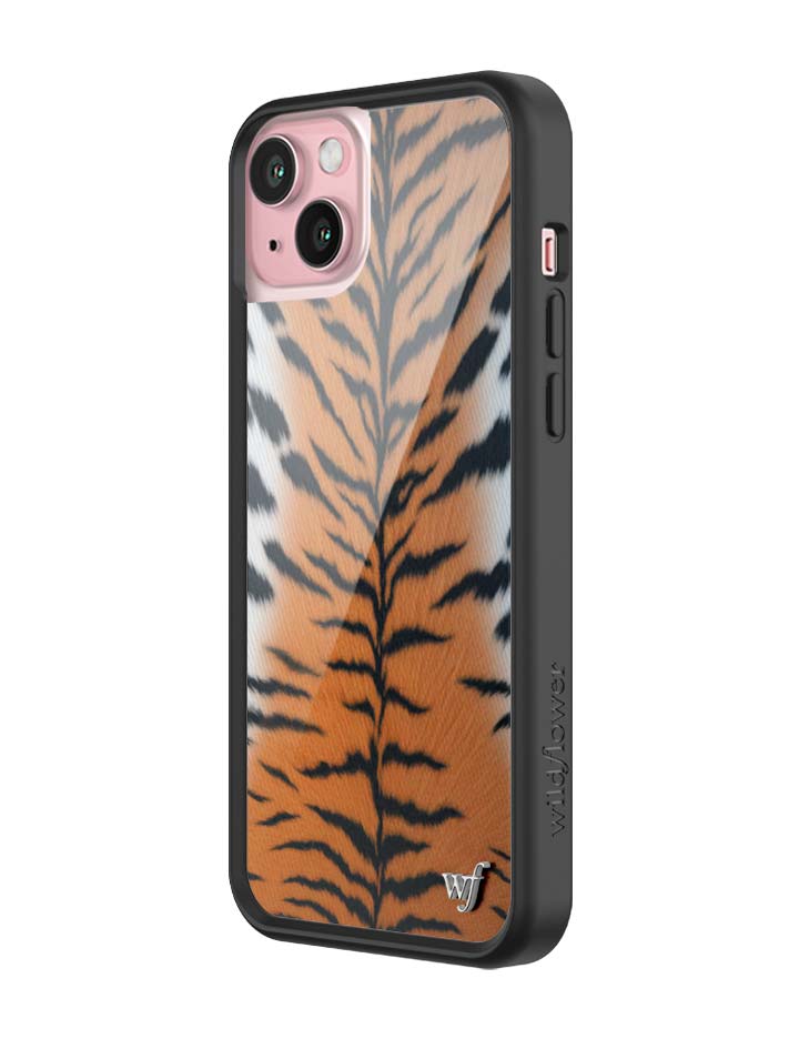Rawr Tiger Print iPhone Case with Protective Black Bumper - Image 21