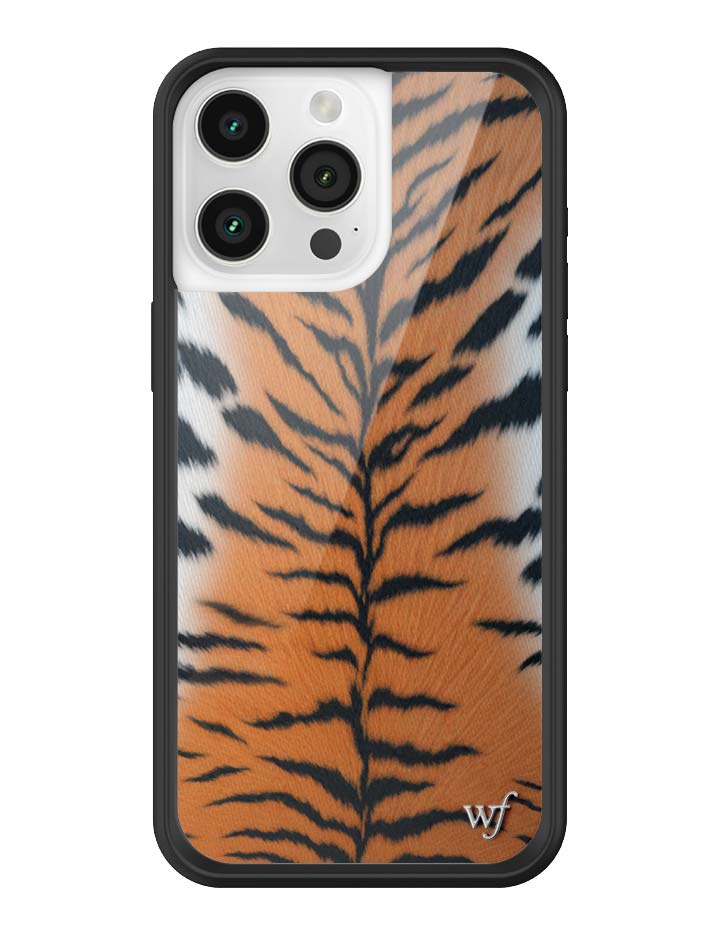 Rawr Tiger Print iPhone Case with Protective Black Bumper - Image 18