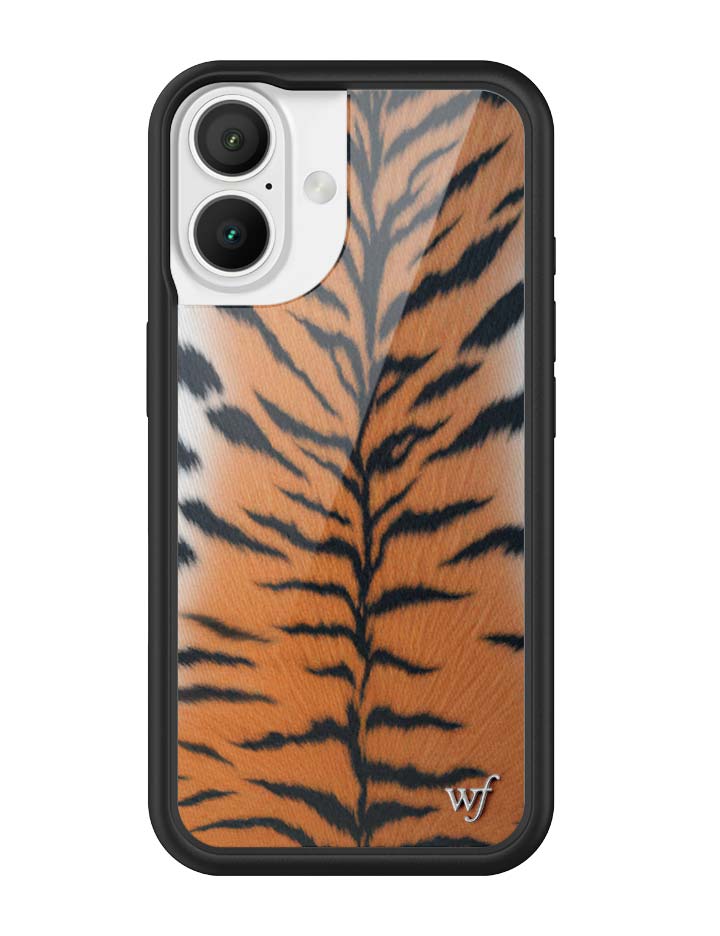 Rawr Tiger Print iPhone Case with Protective Black Bumper - Image 16