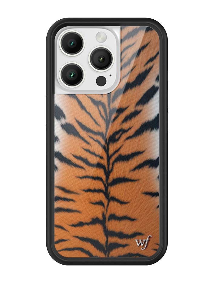 Rawr Tiger Print iPhone Case with Protective Black Bumper - Image 14