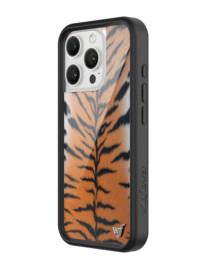 Rawr Tiger Print iPhone Case with Protective Black Bumper - Image 15