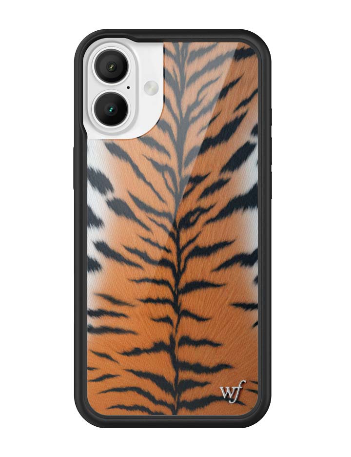 Rawr Tiger Print iPhone Case with Protective Black Bumper - Image 12