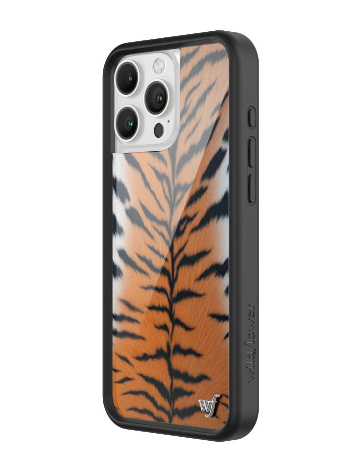 Rawr Tiger Print iPhone Case with Protective Black Bumper - Image 11