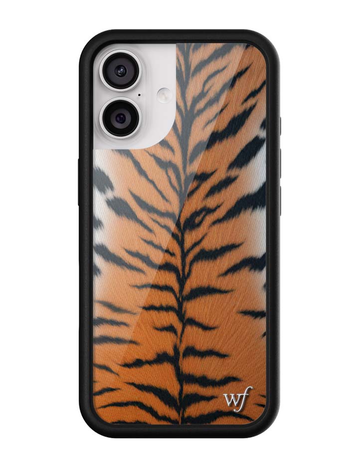Rawr Tiger Print iPhone Case with Protective Black Bumper - Image 7