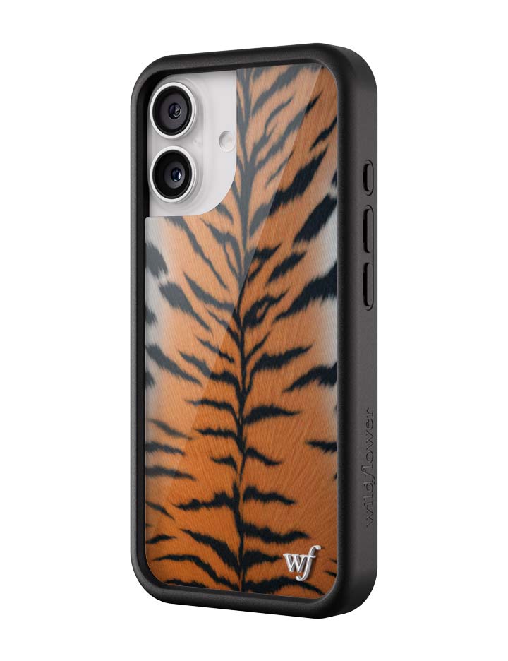 Rawr Tiger Print iPhone Case with Protective Black Bumper - Image 8