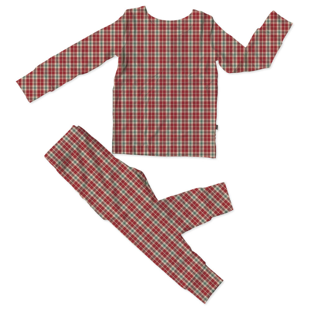 Red Plaid Bamboo 2-Piece Set (Pre-Order)