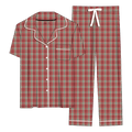 Red Plaid Bamboo Women's Luxe Lounge Set (Pre-Order)