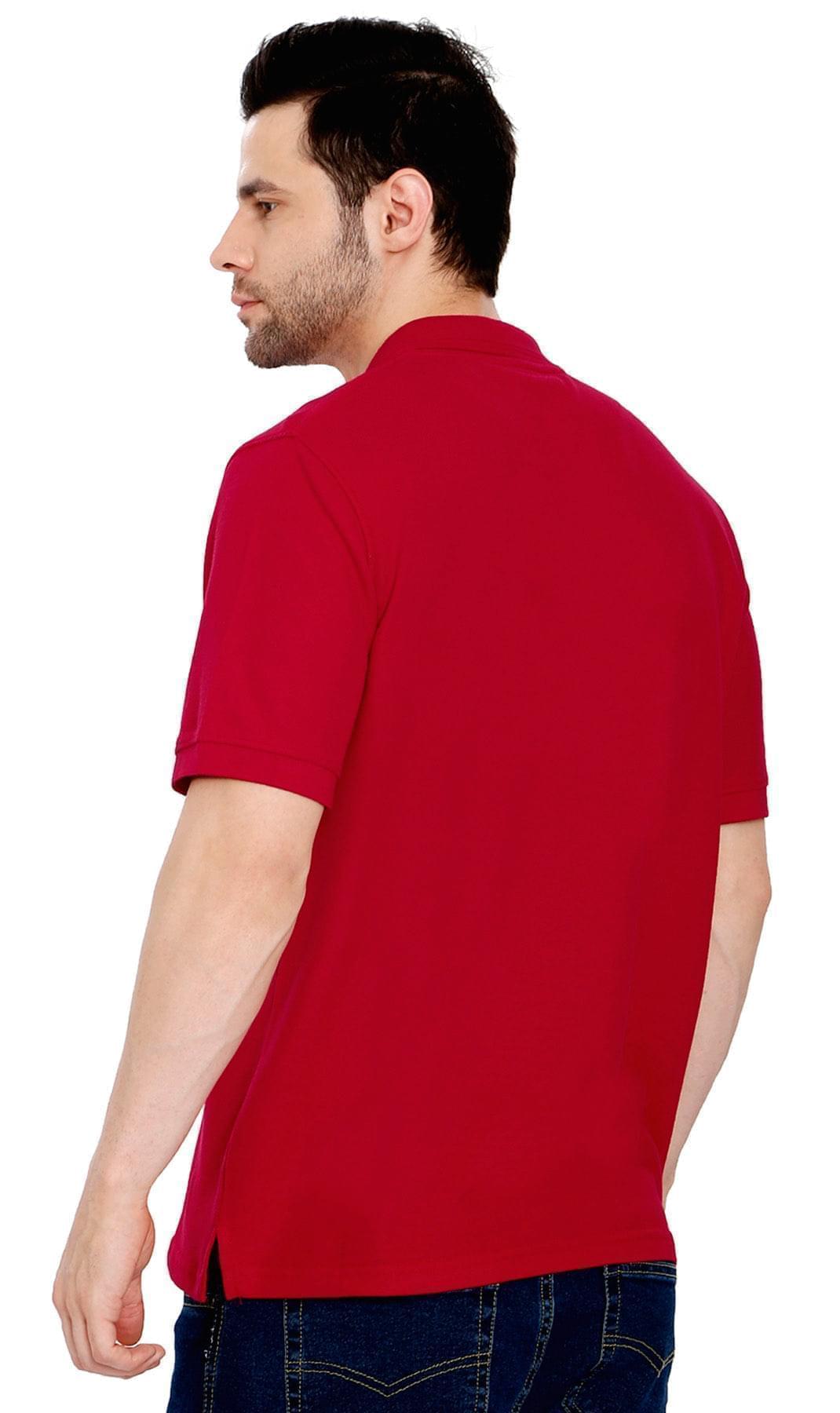 Men's Short Sleeve Pique Polo Shirt with Chest Pocket - Regular Fit