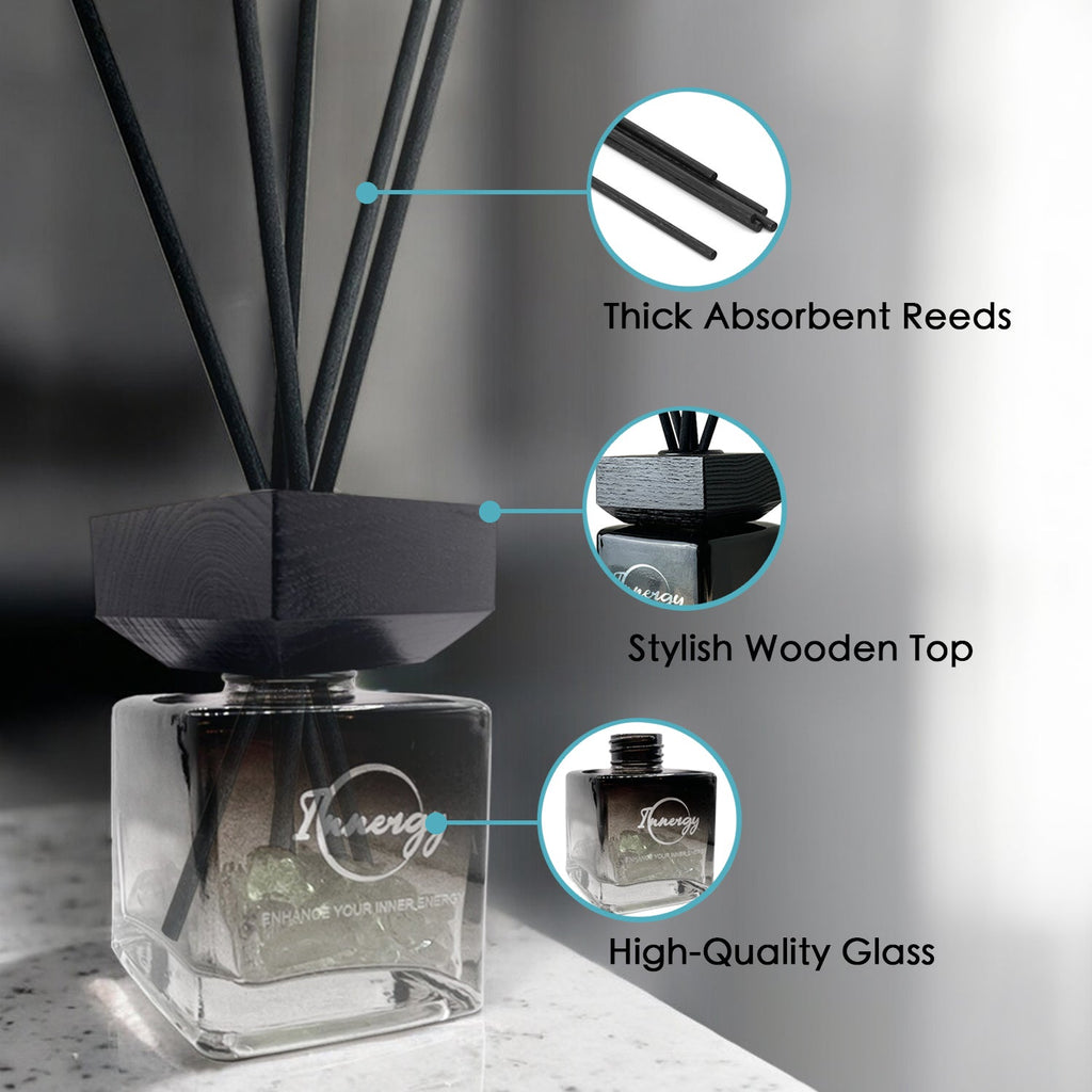 Mountain Air Crystal-Enhanced Reed Oil Diffuser, 100ml
