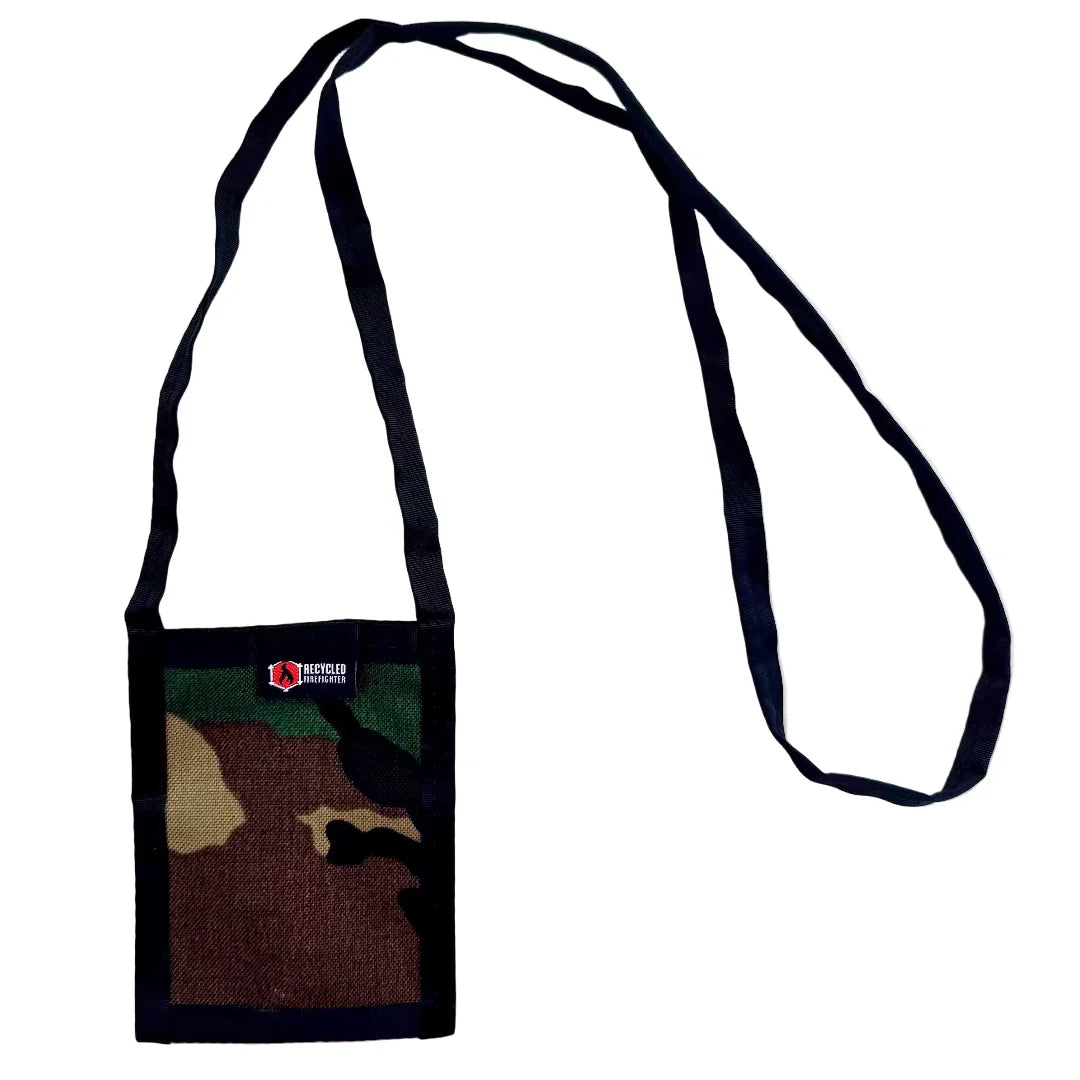 Woodland camo tactical neck lanyard made from 500D Cordura material