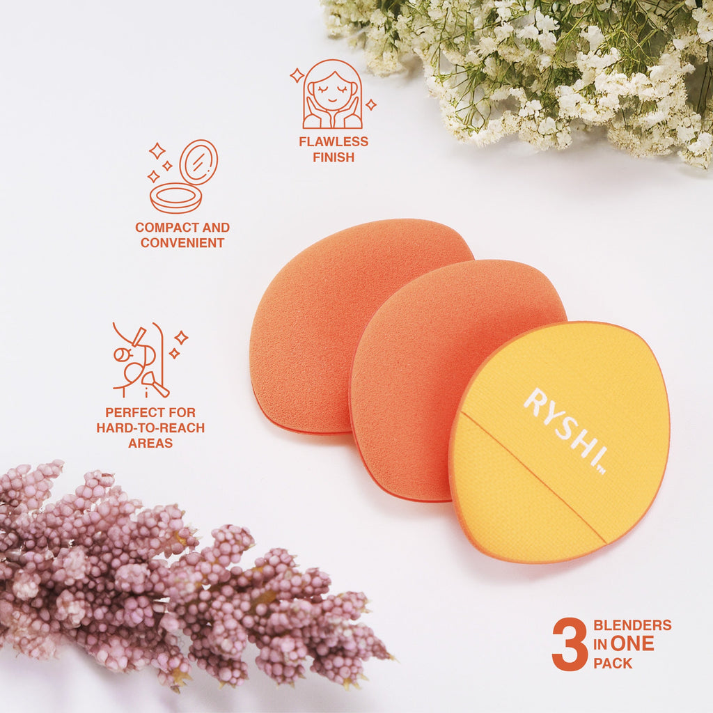 Flawless Finish Makeup Bundle: Finger Beauty Blenders + Reversible Sponge