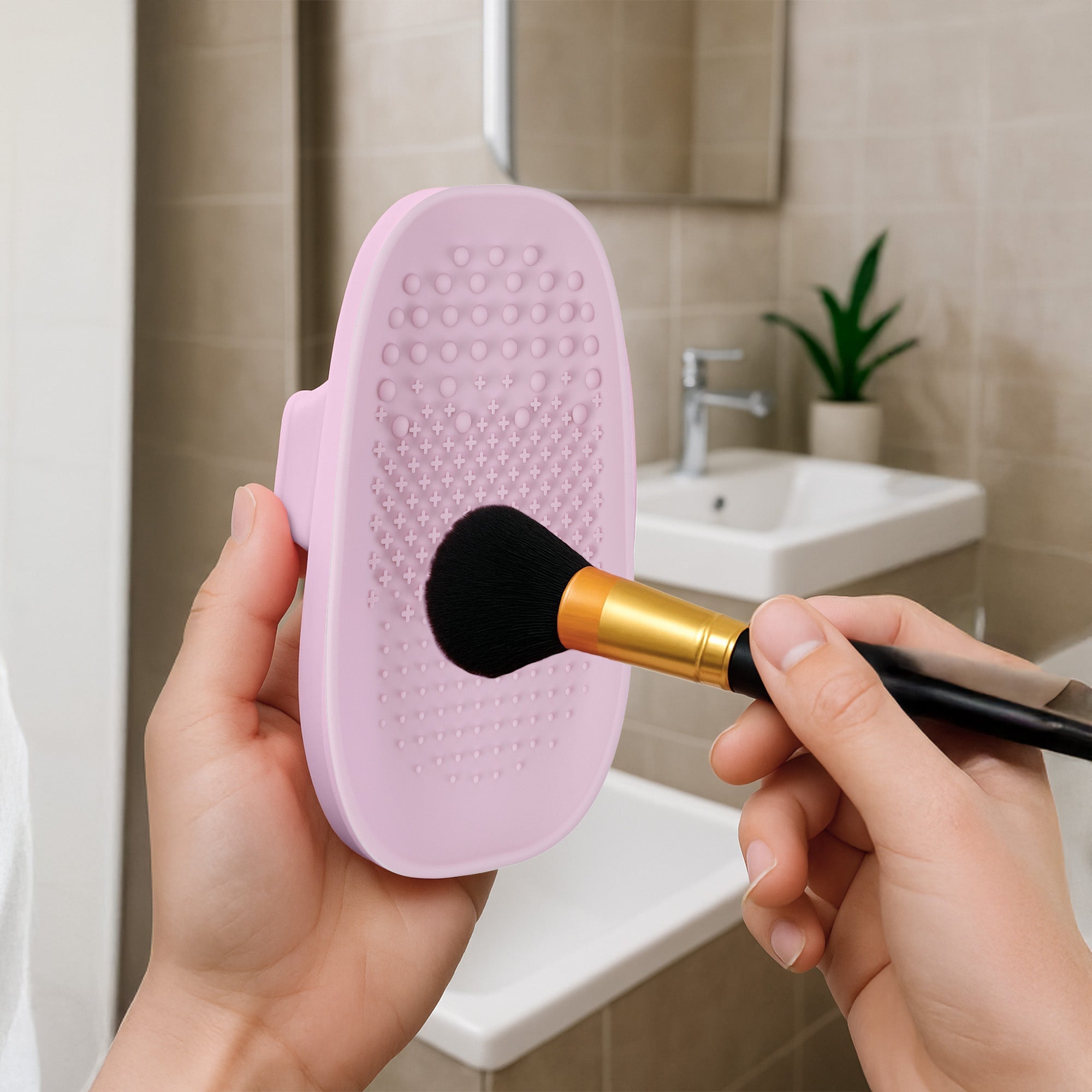 Precision & Care Beauty Bundle: Finger Beauty Blenders + Brush Cleaning Tool