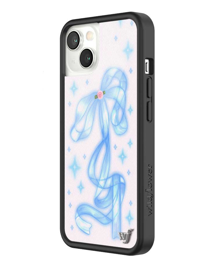 Sparkle Girl iPhone Case with Blue Ribbon and Star Print - Image 30