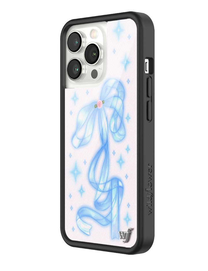 Sparkle Girl iPhone Case with Blue Ribbon and Star Print - Image 28