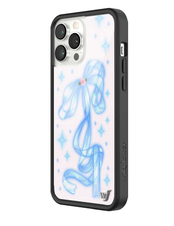 Sparkle Girl iPhone Case with Blue Ribbon and Star Print - Image 26