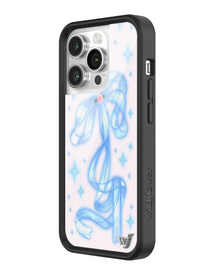 Sparkle Girl iPhone Case with Blue Ribbon and Star Print - Image 22