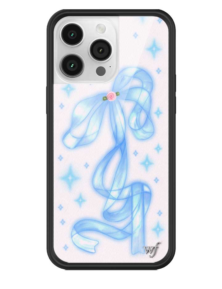 Sparkle Girl iPhone Case with Blue Ribbon and Star Print - Image 17