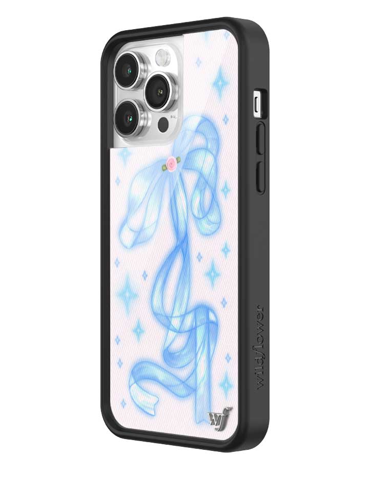 Sparkle Girl iPhone Case with Blue Ribbon and Star Print - Image 18