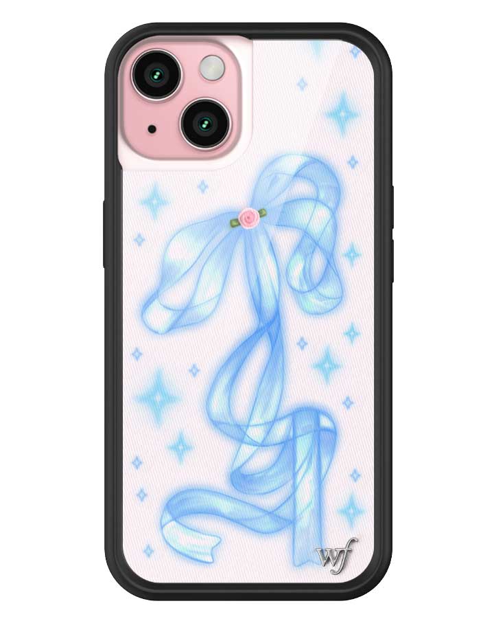 Sparkle Girl iPhone Case with Blue Ribbon and Star Print - Image 15