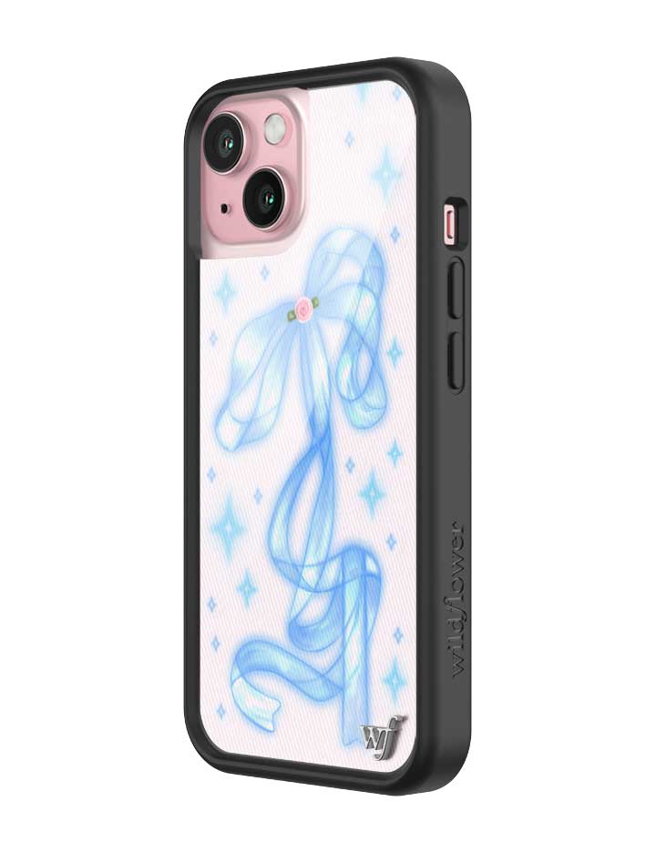 Sparkle Girl iPhone Case with Blue Ribbon and Star Print - Image 16