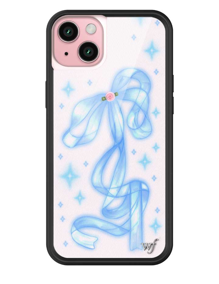Sparkle Girl iPhone Case with Blue Ribbon and Star Print - Image 11