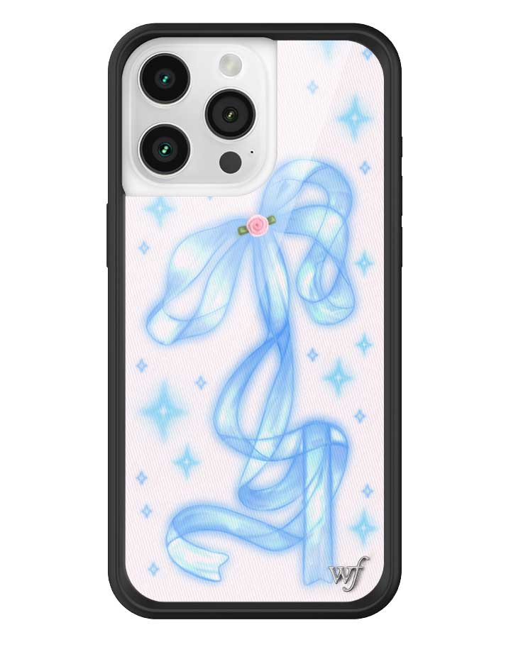 Sparkle Girl iPhone Case with Blue Ribbon and Star Print - Image 9