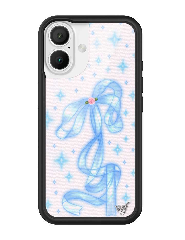 Sparkle Girl iPhone Case with Blue Ribbon and Star Print - Image 7