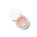 RMS Beauty Luminizer in a clear jar, featuring a natural, dewy cream highlighter texture.