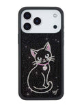 Rhinestone | Black Cat iPhone Case
