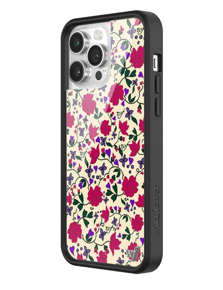 Rose Romance Floral iPhone Case with Hearts - Image 10