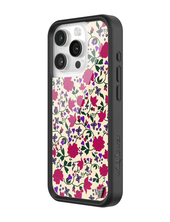 Rose Romance Floral iPhone Case with Hearts - Image 6