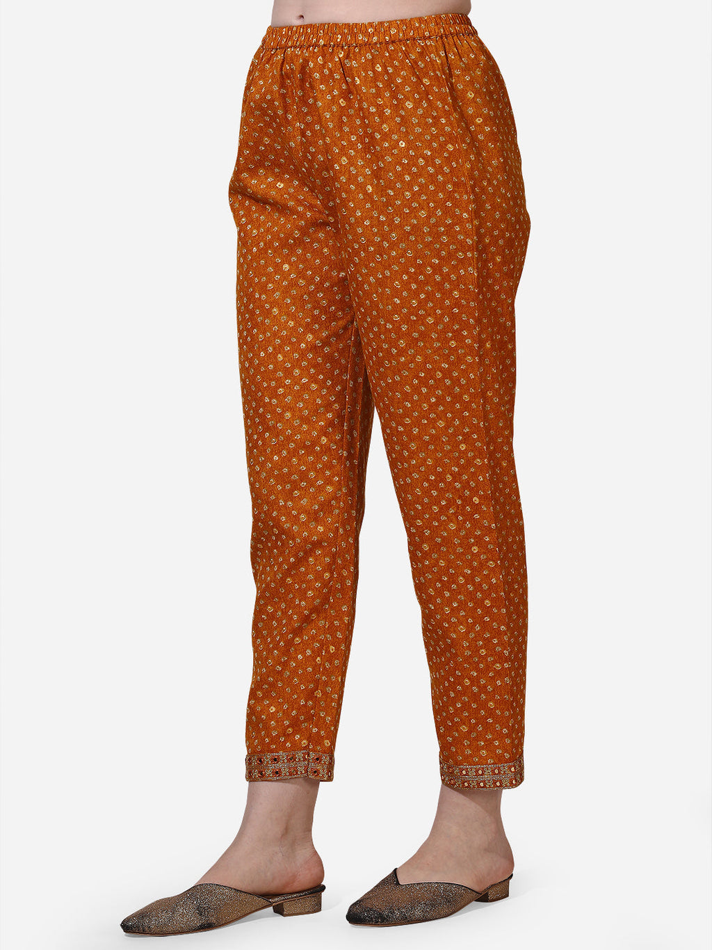 Multicolor Printed & Embroidered Kurta Set with Pant and Dupatta