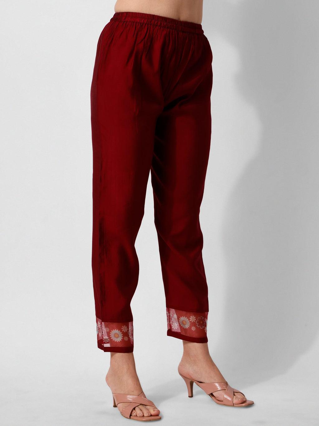 Embroidered Kurta With Pant And Printed Dupattaset, Multicolor - Hiral Fashion