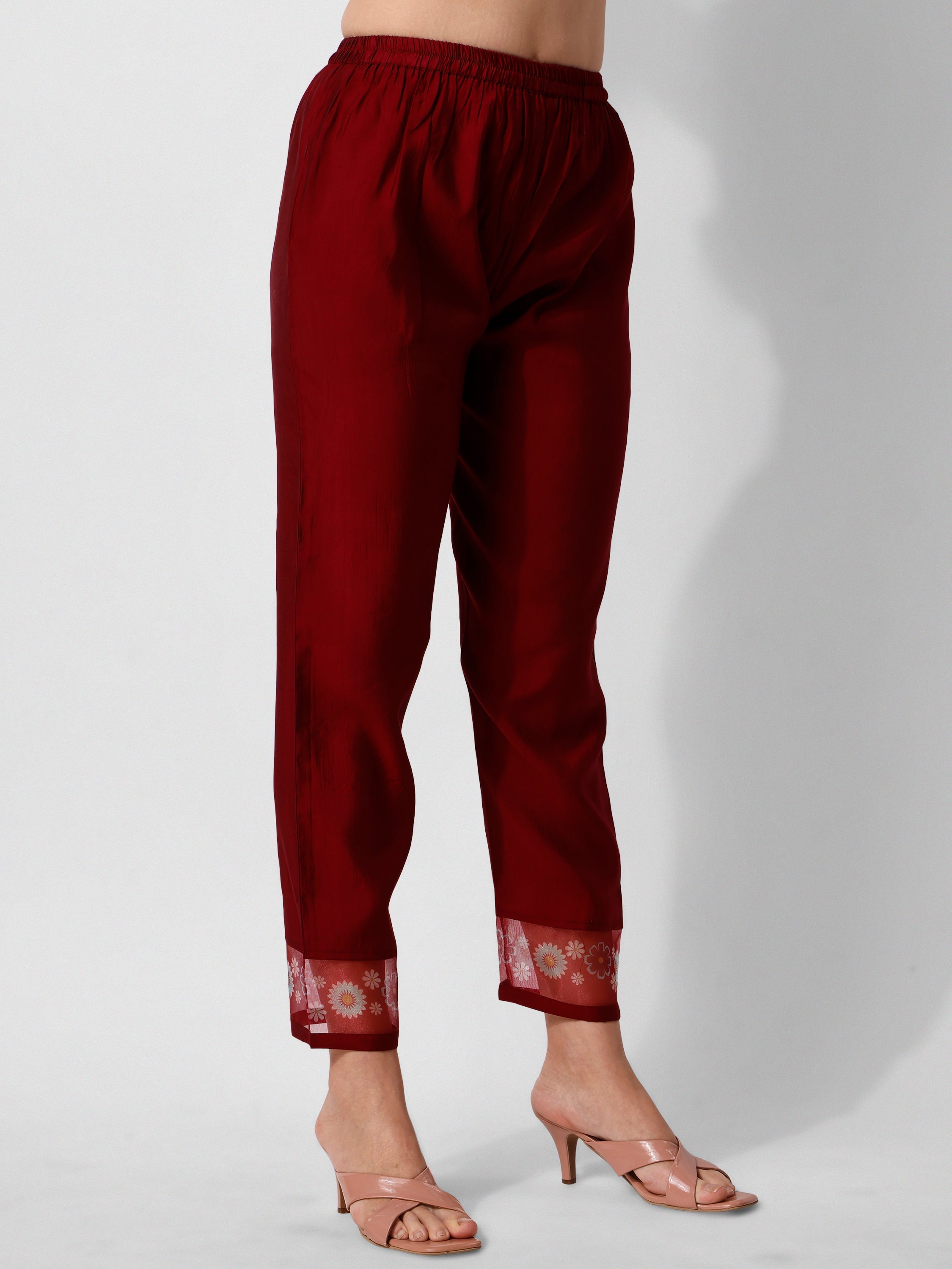 Embroidered Kurta With Pant And Printed Dupattaset, Multicolor - Hiral Fashion