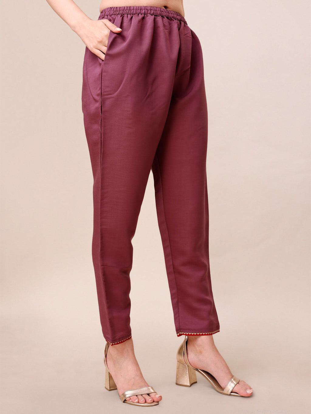 Multicolor Embroidered Kurta with Pant and Dupatta Set 3/4 Sleeves