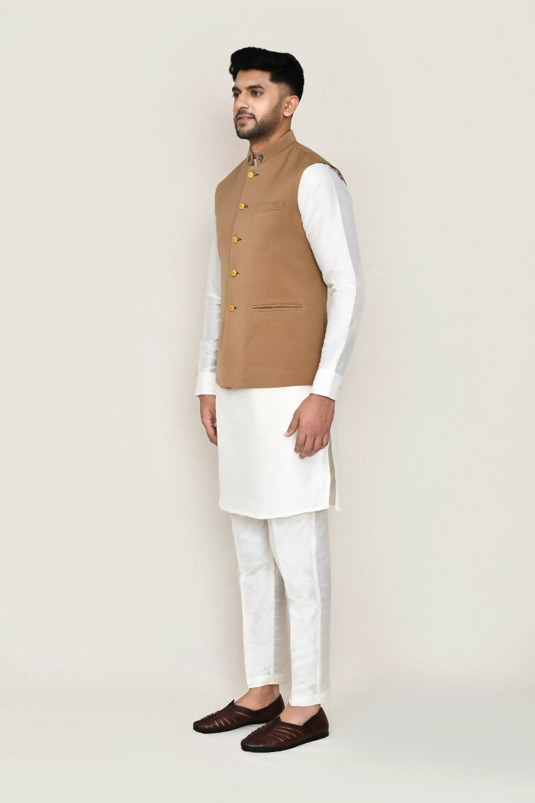 Joban Fashion Chiku Colored Terry Rayon Work Men's Jacket