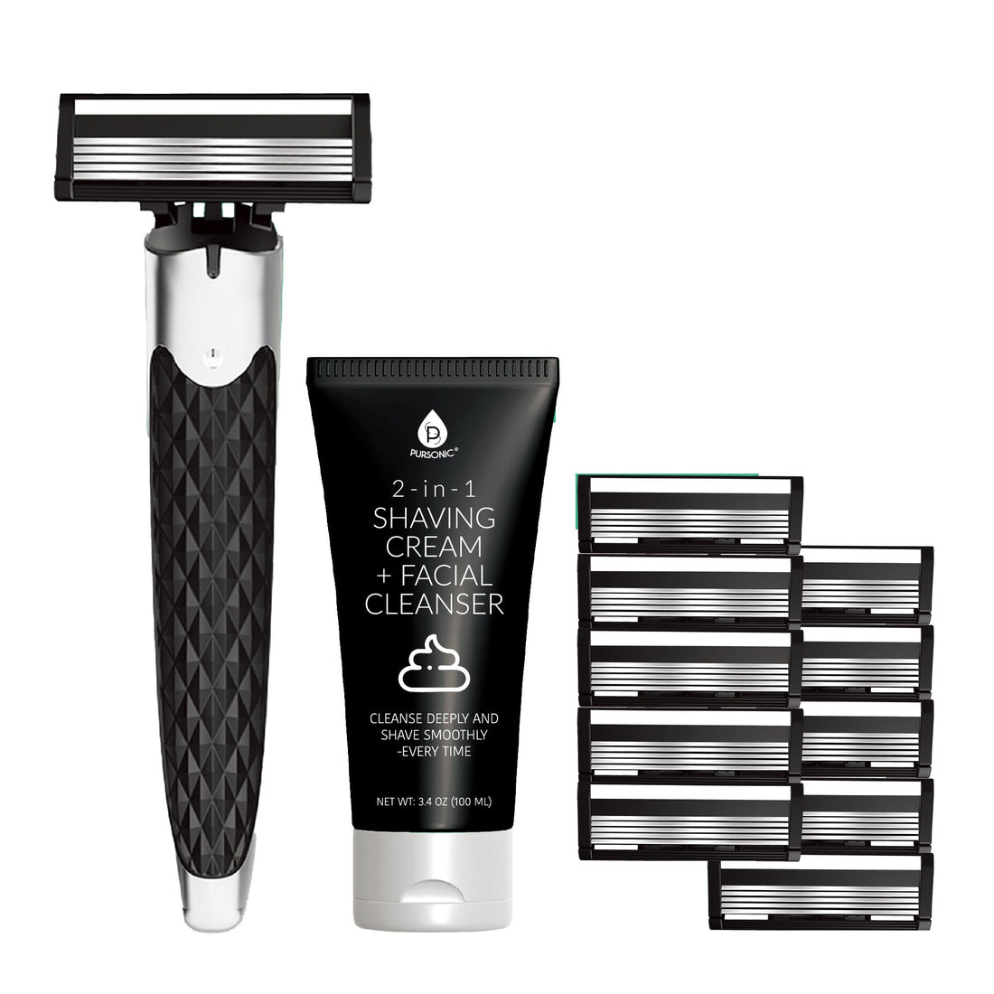 Premium Men’s Shaving Kit with Alloy Metal Handle – Complete Grooming Essentials for a Superior Shave