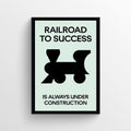 Railroad to Success Monopoly Poster