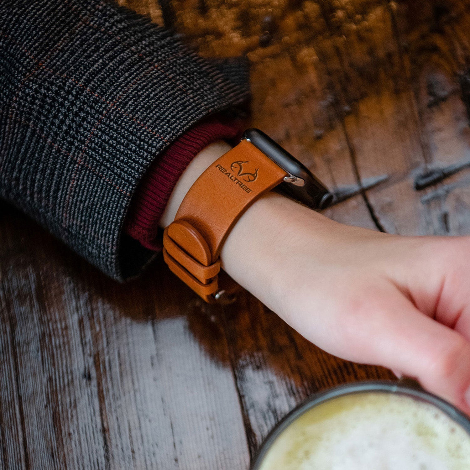 Realtree Leather Apple Watch Band