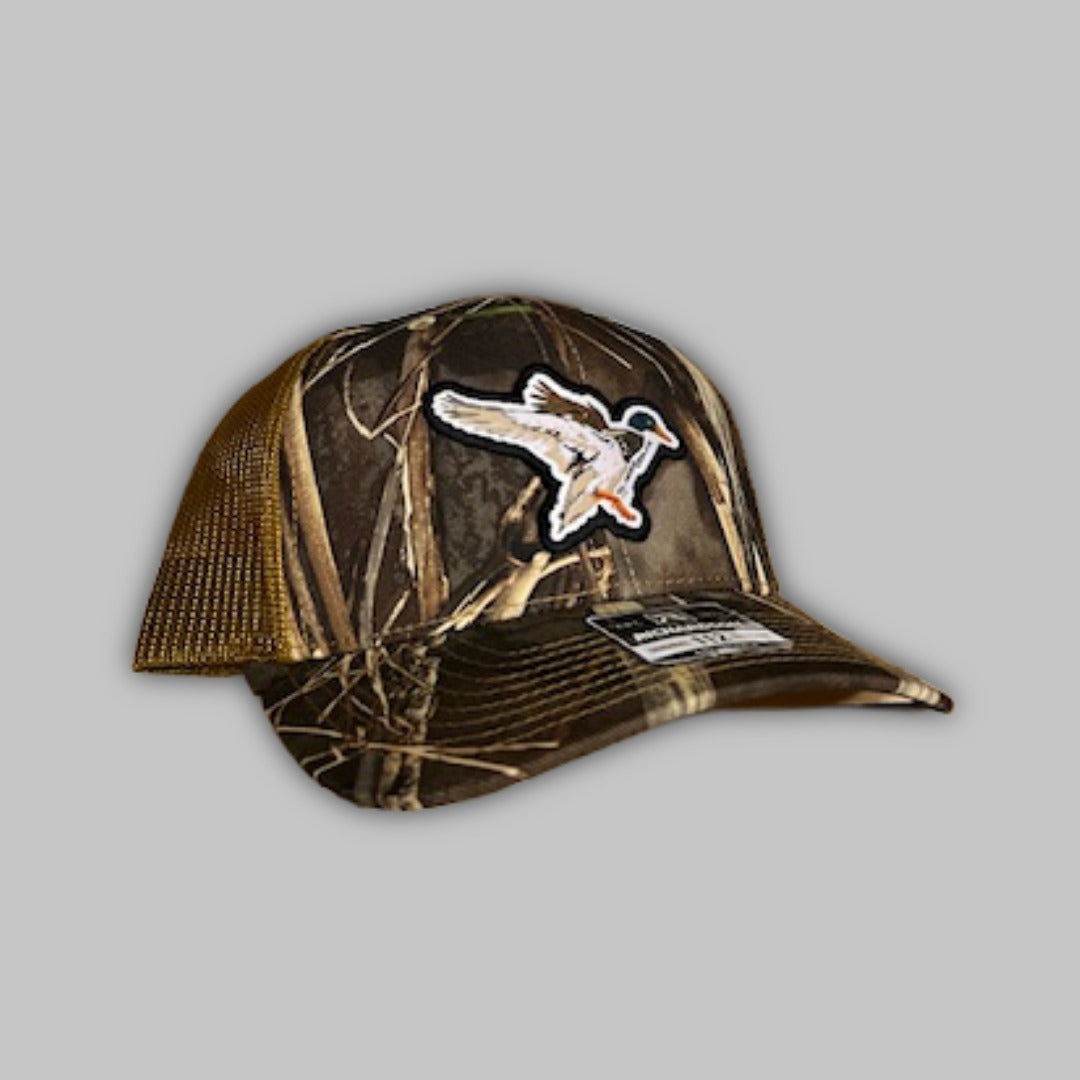 Landing Mallard Trucker Hat - Heritage Camo Richardson 112