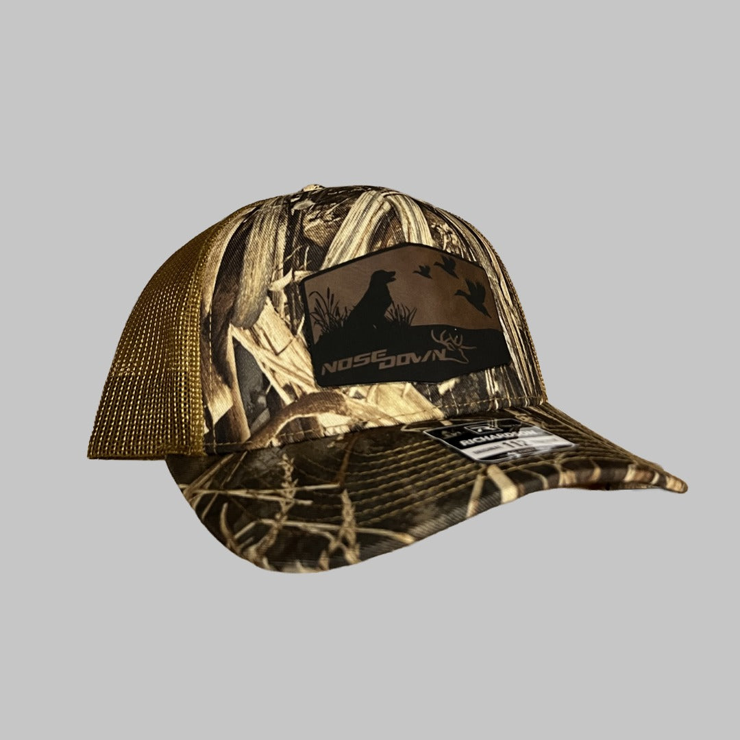 Big Duck Dog Trucker Hat - Outdoor Hunting Mesh Back Cap