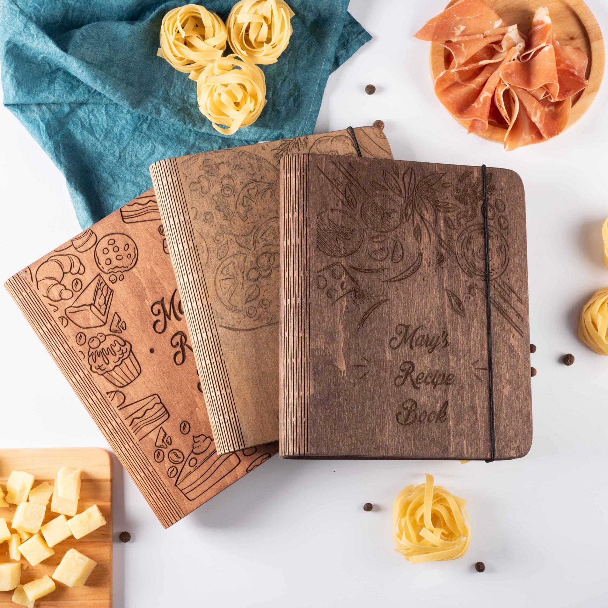 Tomatoes Theme Wooden Recipe Book - Kitchen Decor