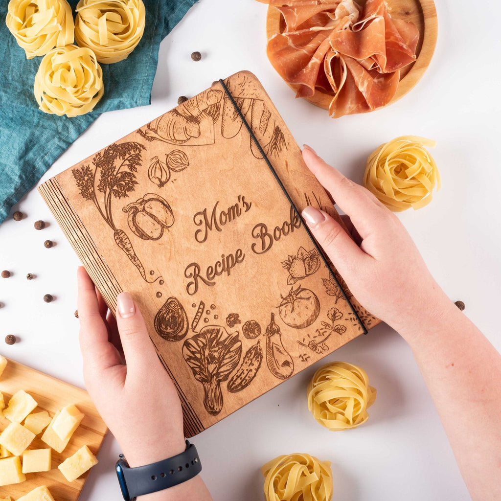 Peppers Theme Wooden Recipe Book - Kitchen Keepsake