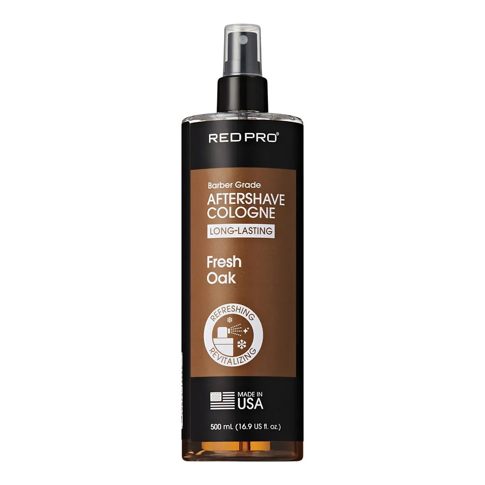 Red Pro Aftershave Cologne Fresh Oak scent for daily grooming
